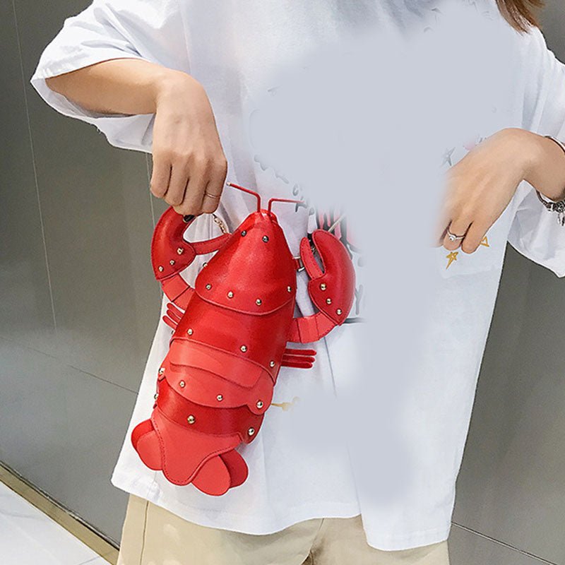 Lobster Shaped Crossbody Shoulder Bag - Bags & Backpacks - Scribble Snacks