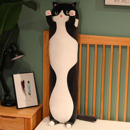 Long Cat Plush Nap Pillow - Soft Plush Toys - Scribble Snacks