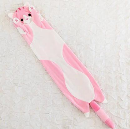 Long Cat Plush Nap Pillow - Soft Plush Toys - Scribble Snacks