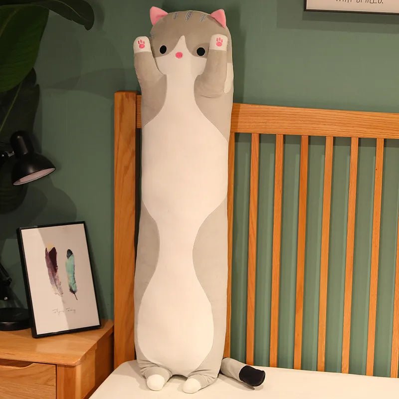 Long Cat Plush Nap Pillow - Soft Plush Toys - Scribble Snacks