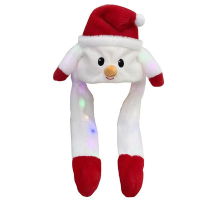 Luminous Jumping Bunny Plush Animal Hat - Soft Plush Toys - Scribble Snacks
