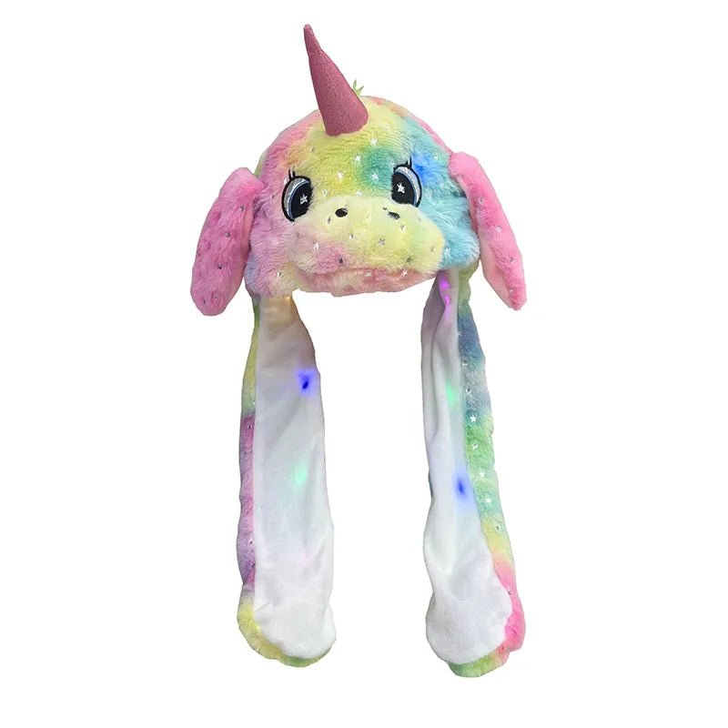 Luminous Jumping Bunny Plush Animal Hat - Soft Plush Toys - Scribble Snacks