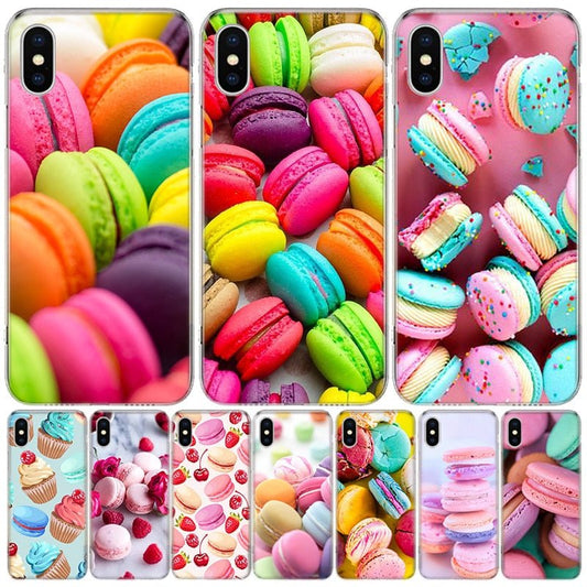 Macaron Ice Cream Dream - Dessert Ice Cream Macaron Food Phone Case for iPhone 11/12/13/14 & More - iPhone Cases - Scribble Snacks