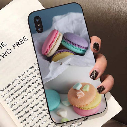 Macaron Madness - Dessert Ice Cream Macaron Food Phone Case for iPhone 11/12/13 - iPhone Cases - Scribble Snacks