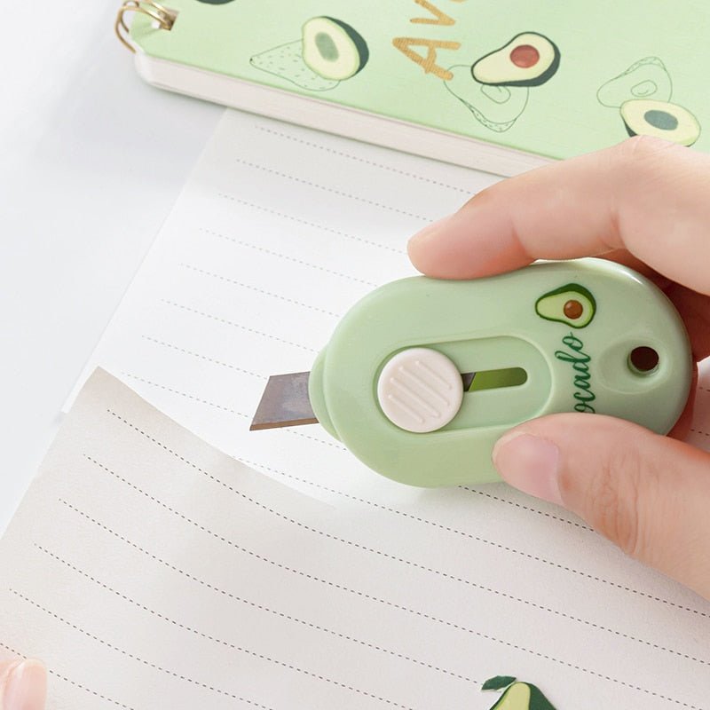 Mini Avocado Alloy Blade Utility Knife - Scissors & Craft Knives - Scribble Snacks