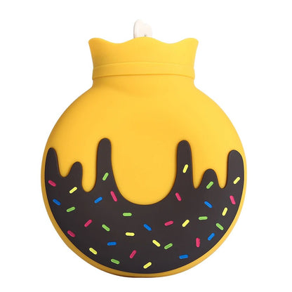 Mini Donut Silicone Hot Water Bottle - Hand Warmers & Hot Water Bottles - Scribble Snacks
