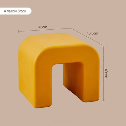 Minimalist Modern Plastic Stool - Chairs & Stools - Scribble Snacks