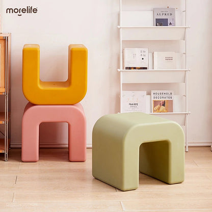 Minimalist Modern Plastic Stool - Chairs & Stools - Scribble Snacks