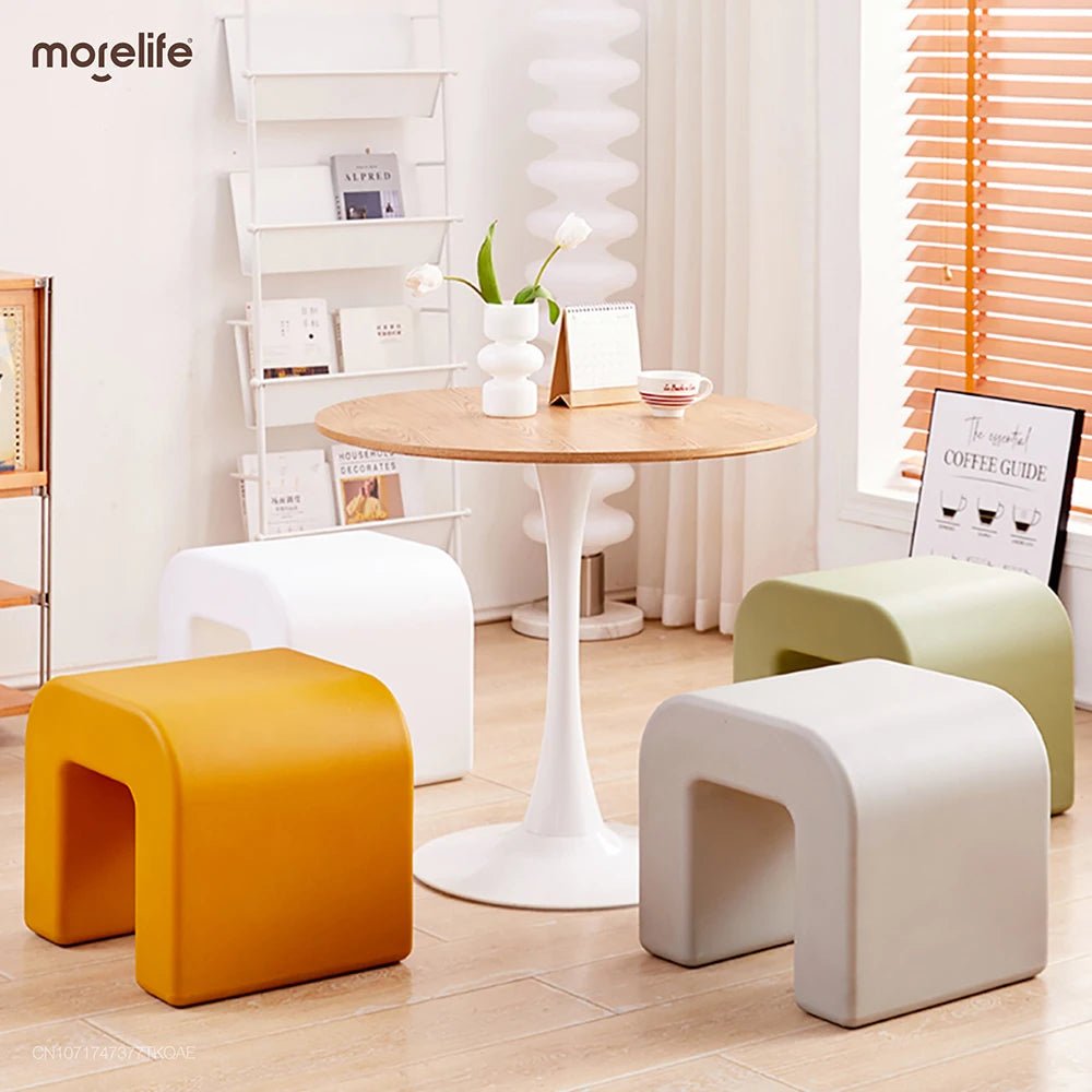 Minimalist Modern Plastic Stool - Chairs & Stools - Scribble Snacks