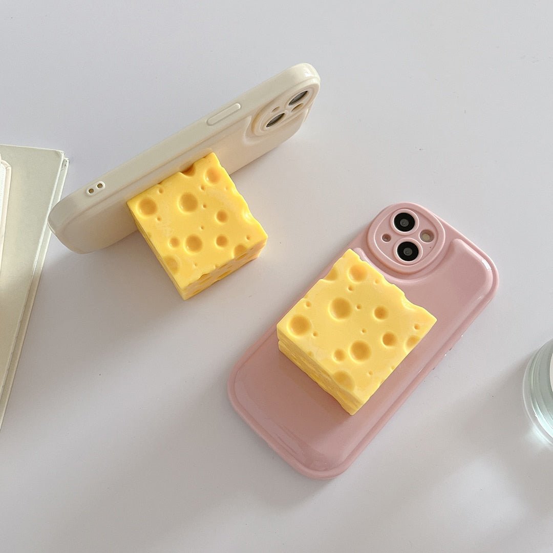 Mouse Cheese Press Stress Relief iPhone 13/12/11/SE Case - iPhone Cases - Scribble Snacks