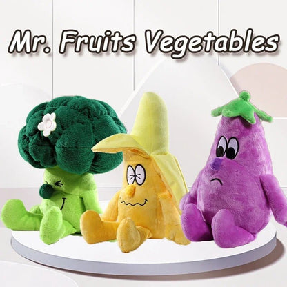Mr. Fruits Veggie Plush Doll - Soft Plush Toys - Scribble Snacks