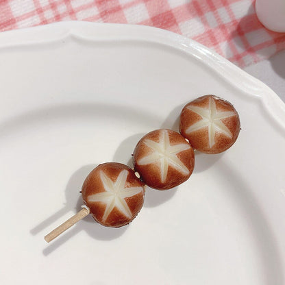Octopus and BBQ Ribs Novelty Hairpins, Silicone Hair Clips Set - Hair Clip - Scribble Snacks