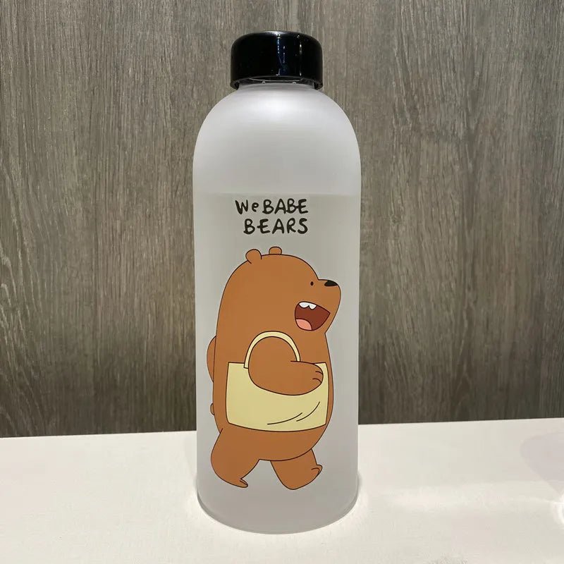 Panda Bear 1000ml Straw Water Bottle - Water Bottles - Scribble Snacks