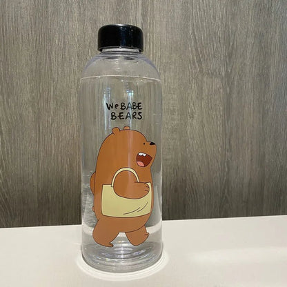 Panda Bear 1000ml Straw Water Bottle - Water Bottles - Scribble Snacks