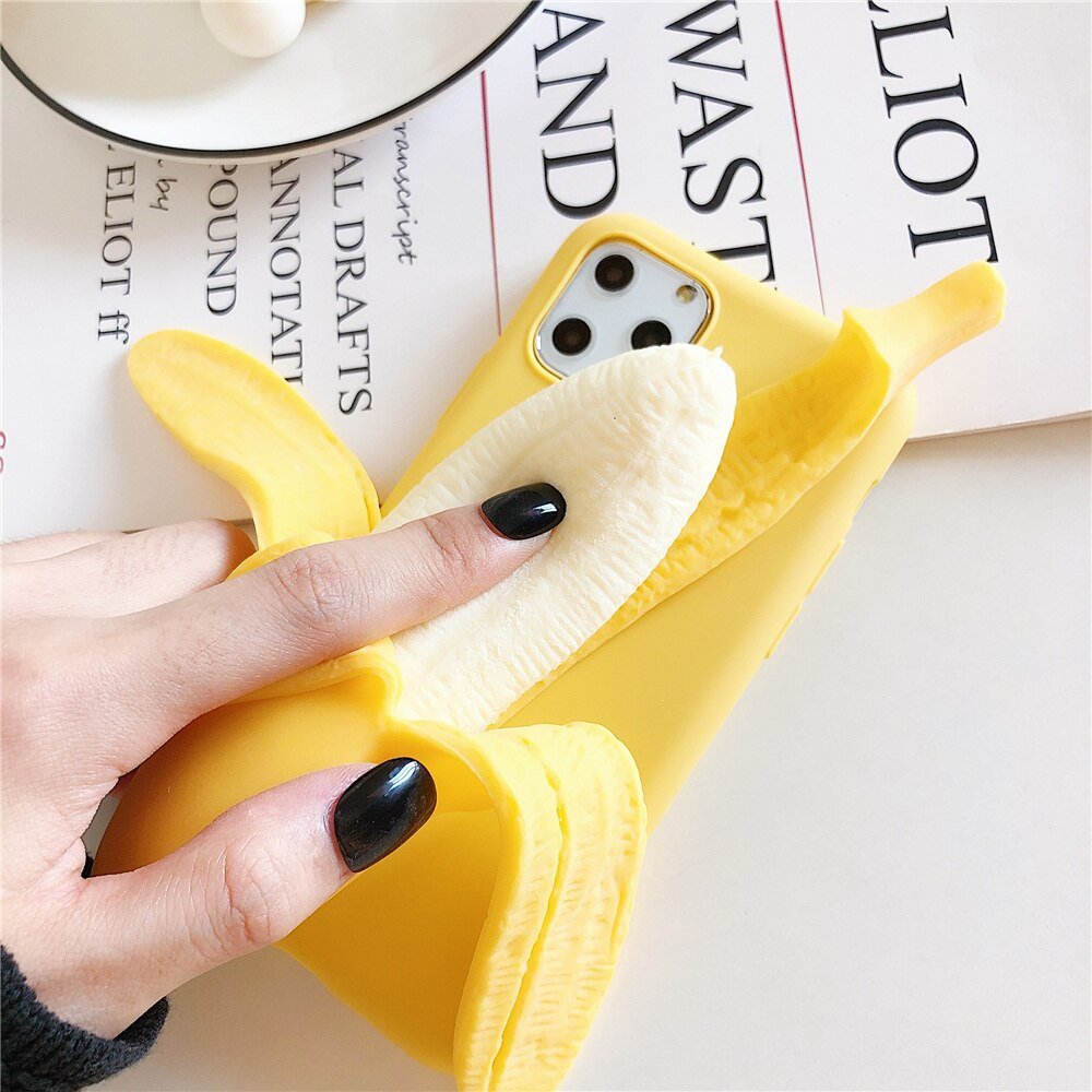 Peeled Banana Pop Case for Samsung Galaxy S8, S9, S10 - Android Cases - Scribble Snacks