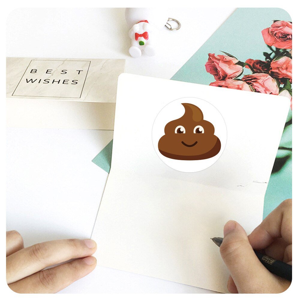 Pet Dog Poop Emoticons Reward Stickers, 500pcs - Stickers & Labels - Scribble Snacks