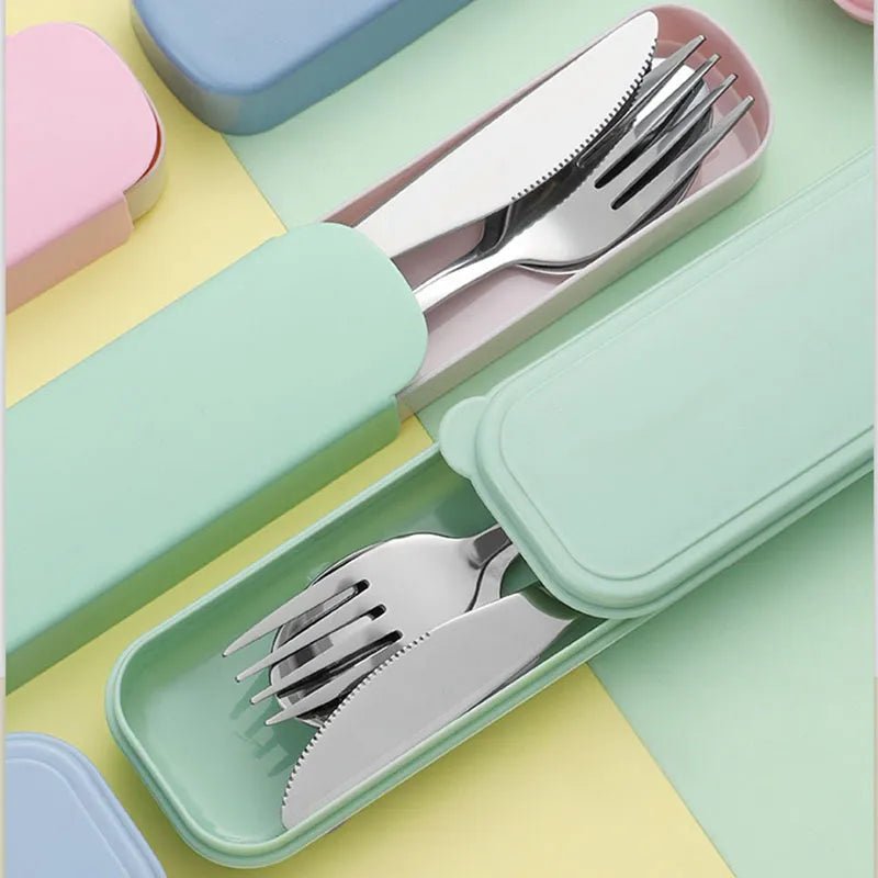 Picnic Pals Stainless Steel Cutlery Set - Cutlery Set - Scribble Snacks