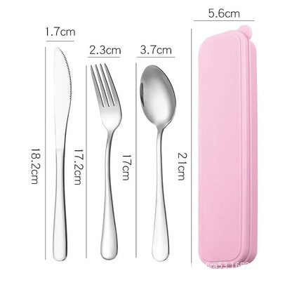 Picnic Pals Stainless Steel Cutlery Set - Cutlery Set - Scribble Snacks