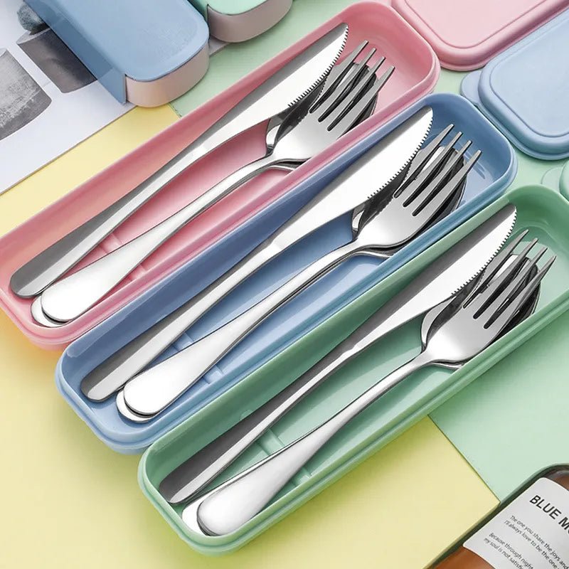 Picnic Pals Stainless Steel Cutlery Set - Cutlery Set - Scribble Snacks