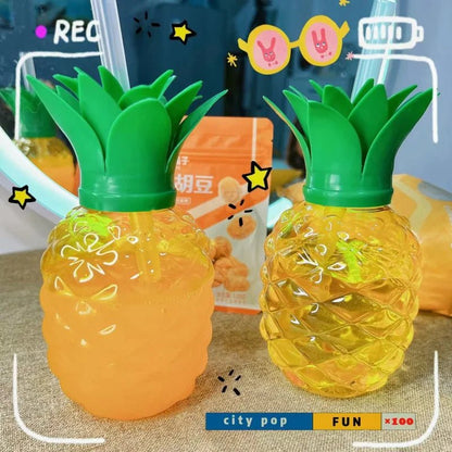 Pineapple Party Drinkware Kids Bottle - Water Bottles - Scribble Snacks