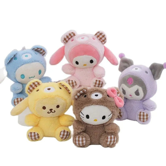 Plush Animal Keychain Dolls - Soft Plush Toys - Scribble Snacks