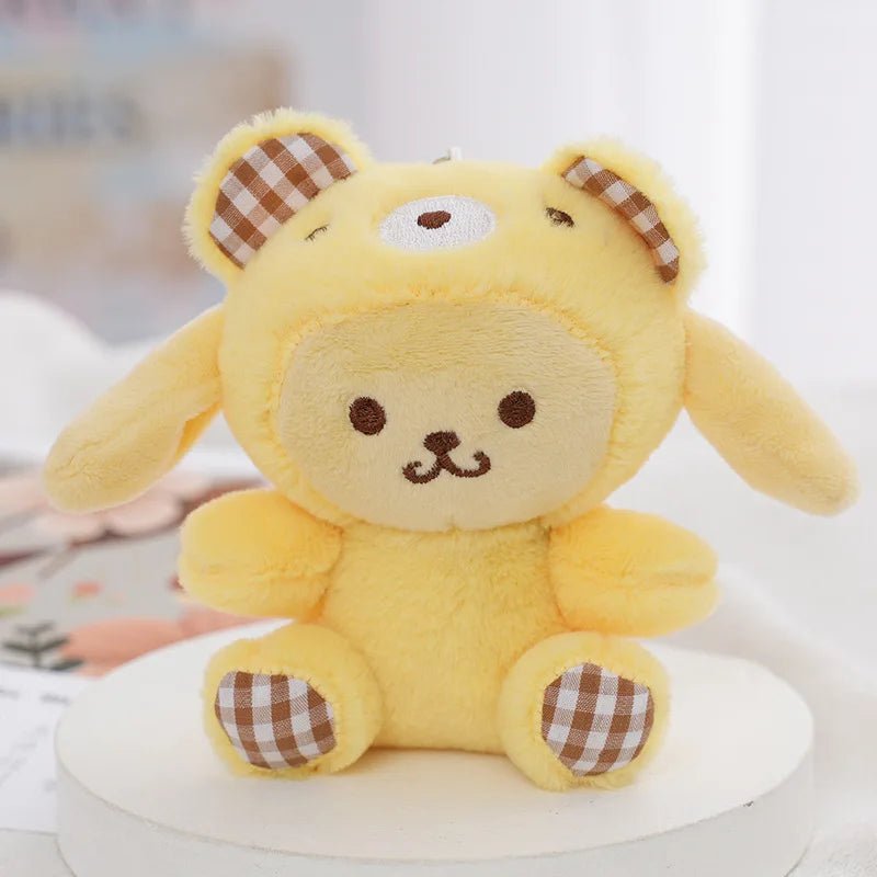 Plush Animal Keychain Dolls - Soft Plush Toys - Scribble Snacks