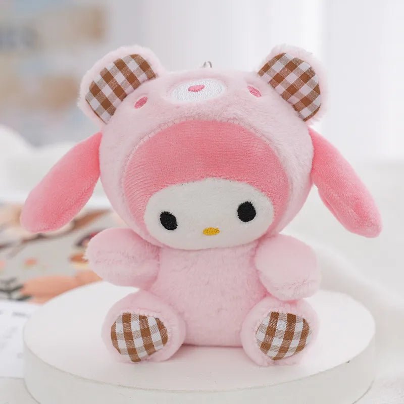 Plush Animal Keychain Dolls - Soft Plush Toys - Scribble Snacks