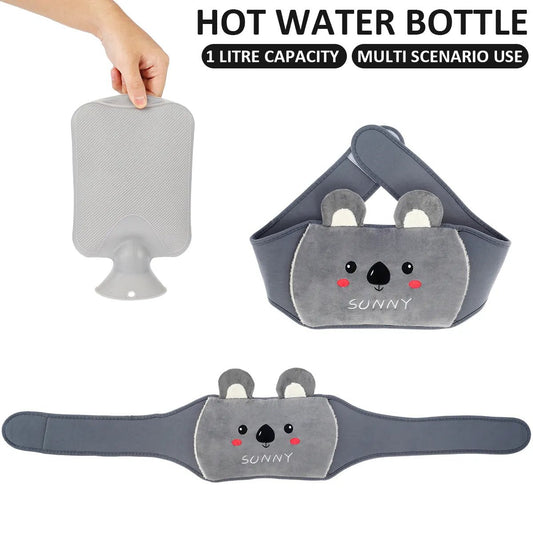 Plush Belted Hot Water Bag - Hand Warmers & Hot Water Bottles - Scribble Snacks