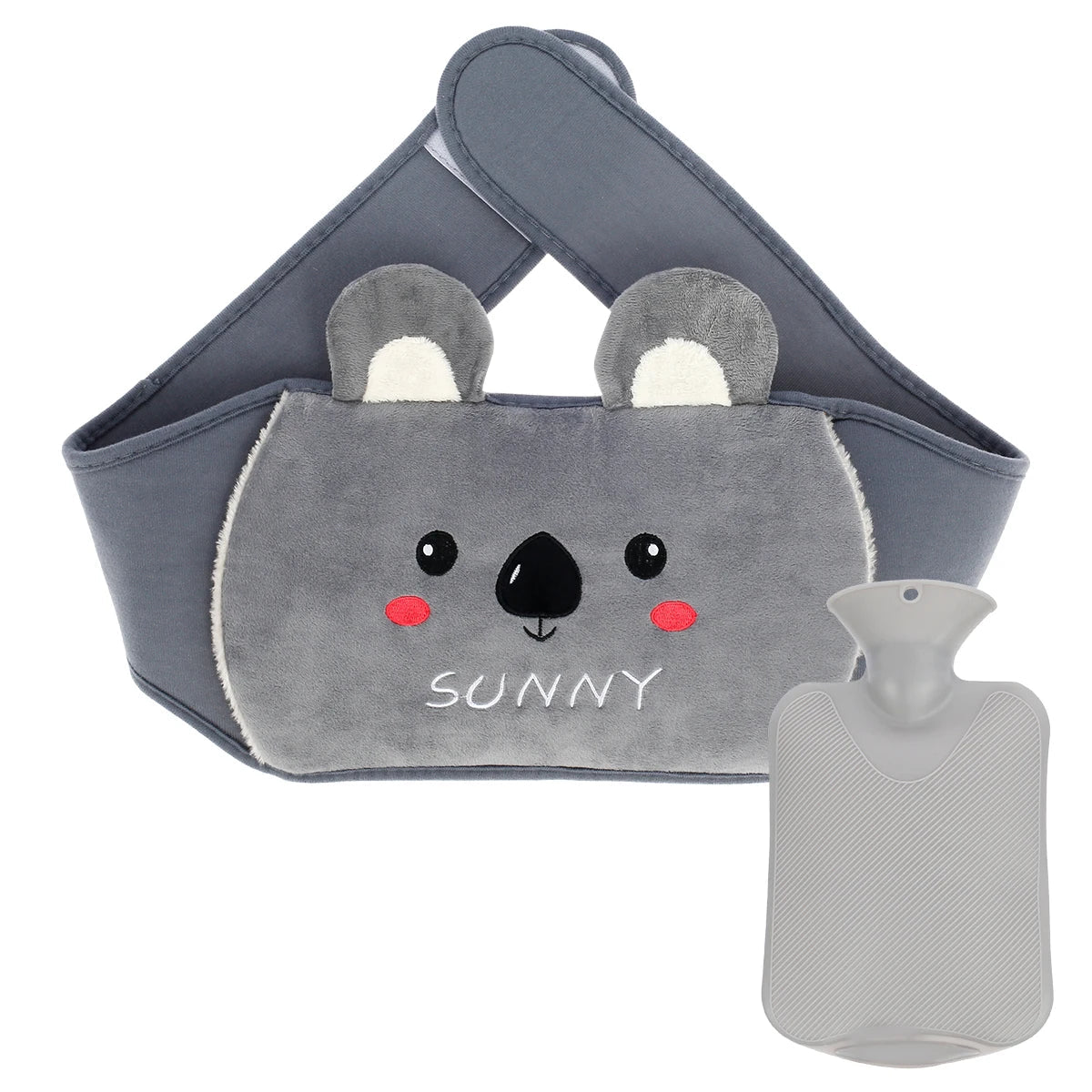 Plush Belted Hot Water Bag - Hand Warmers & Hot Water Bottles - Scribble Snacks