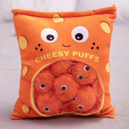 Plush Cookies and Puffs Toy Pillow: Koala and Axolotl Designs - Soft Plush Toys - Scribble Snacks