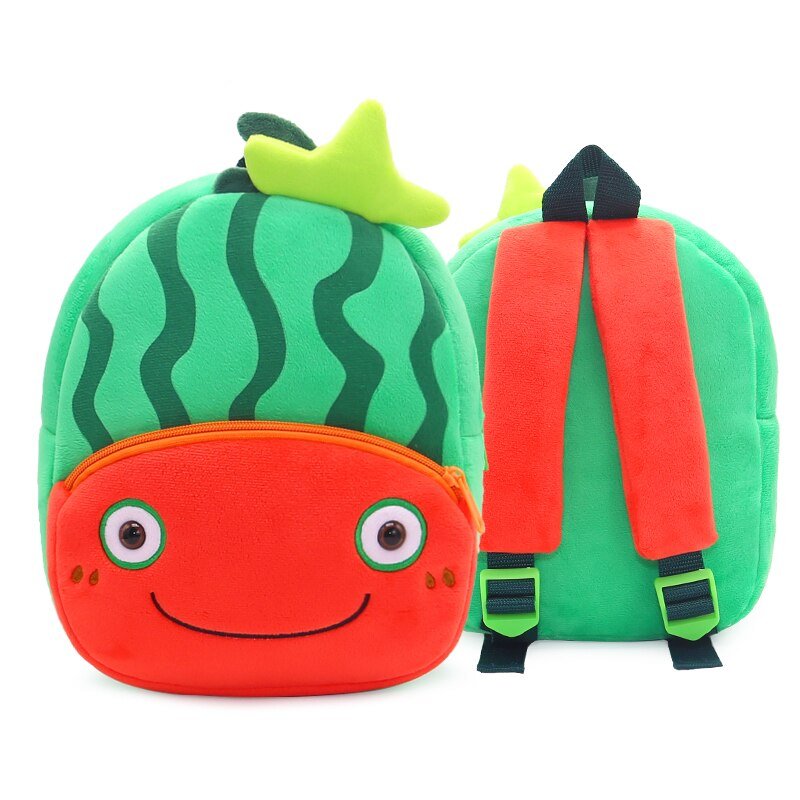 Plush Fruit Cartoon Kids Backpack - Bags & Backpacks - Scribble Snacks