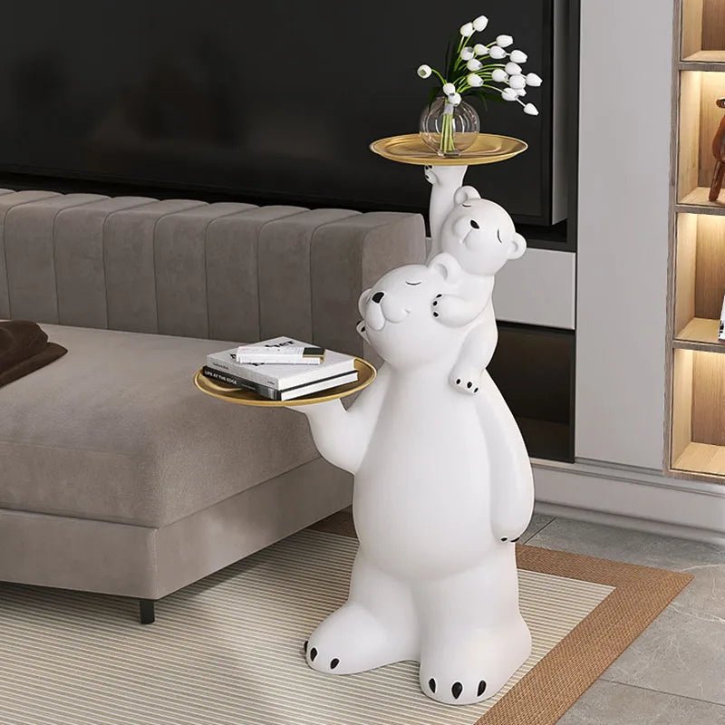 Polar Bear Resin Tray Decor - Sculptures & Tables - Scribble Snacks