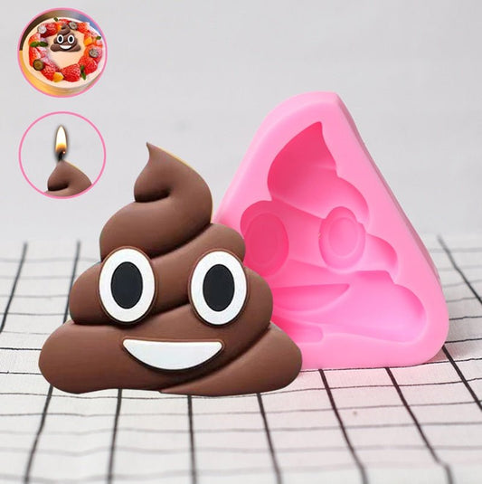 Poo Shape Silicone Candy and Cupcake Baking Moulds - Ice Cube Trays - Scribble Snacks