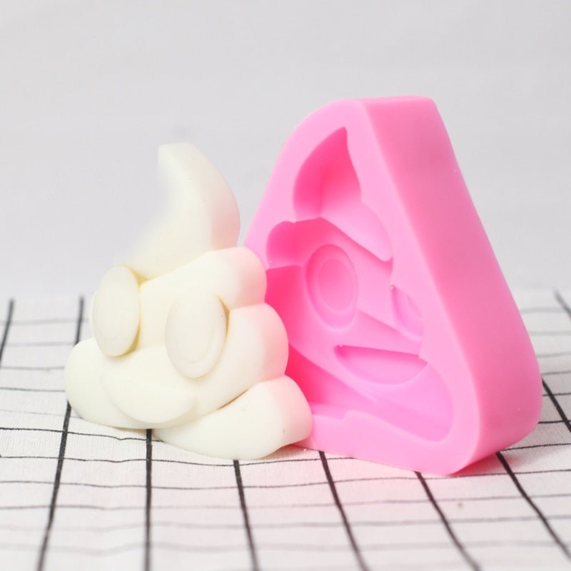 Poo Shape Silicone Candy and Cupcake Baking Moulds - Ice Cube Trays - Scribble Snacks