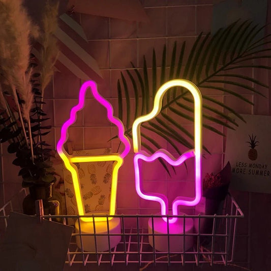 Popsicle Neon Night Light - Lamp / Lighting - Scribble Snacks