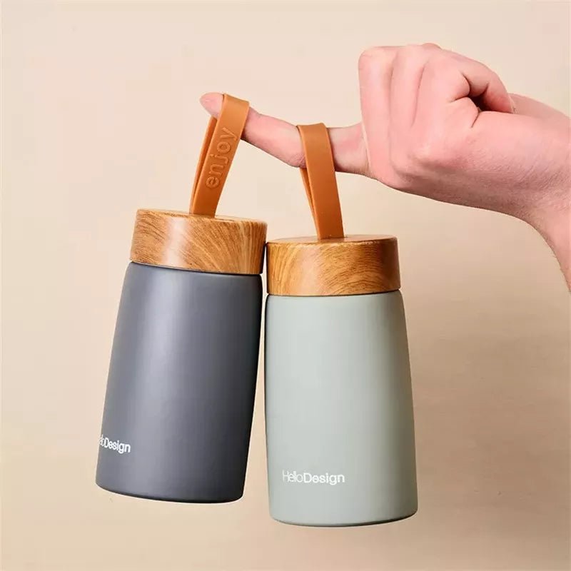 Portable Stainless Steel Thermos Flask - Water Bottles - Scribble Snacks