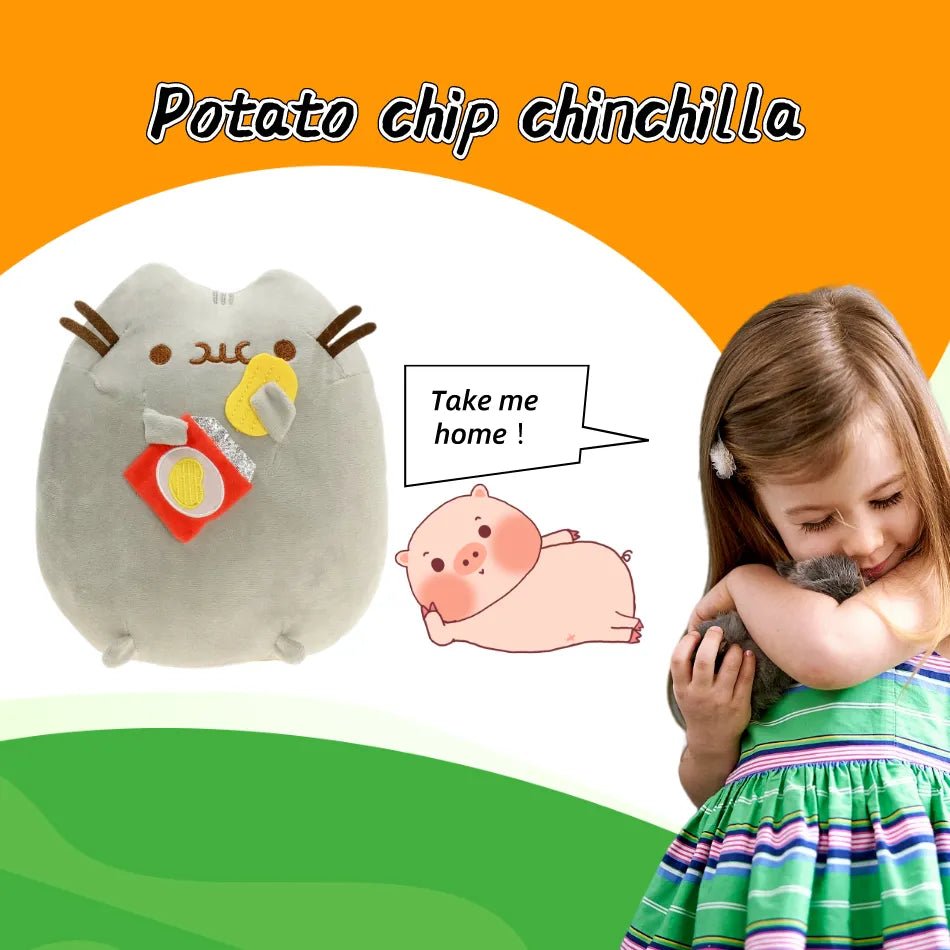 Potato Chip Cat Plush Toy - Soft Plush Toys - Scribble Snacks
