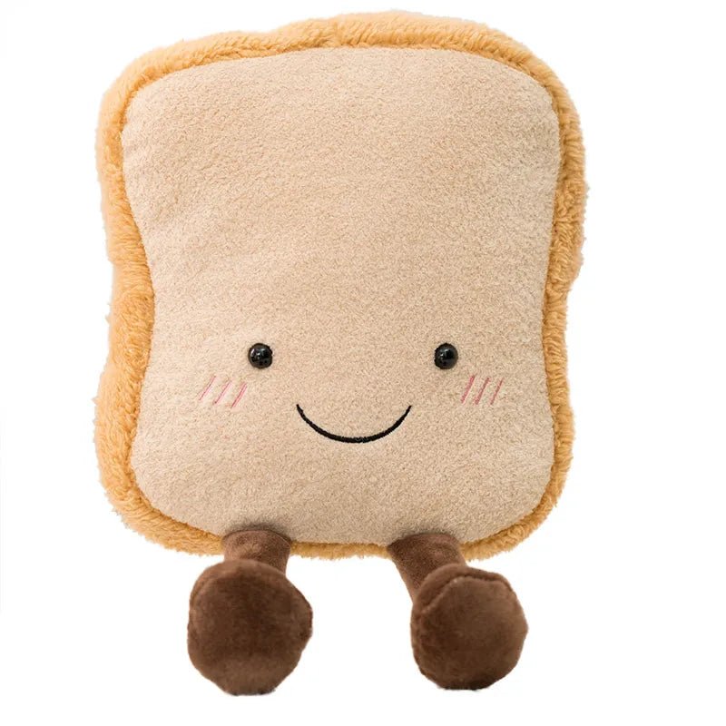 Pretzel Croissant Toast Plush Toy - Soft Plush Toys - Scribble Snacks