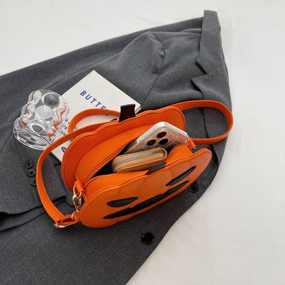 Pumpkin Patchwork Shoulder Bag for Unisex - Bags & Backpacks - Scribble Snacks