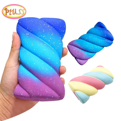 Rainbow Candy Cake Squishy Toy - Soft Plush Toys - Scribble Snacks