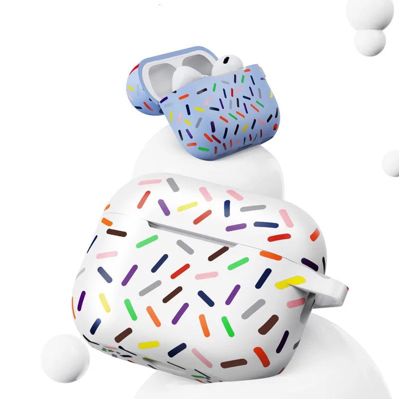 Rainbow Candy Sprinkles Silicone AirPods Case - Airpods Cases - Scribble Snacks