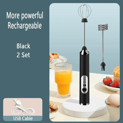 Rechargeable Electric Milk Frother Wand - Coffee Makers & Equipment - Scribble Snacks