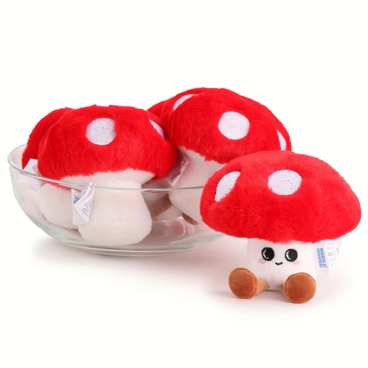 Red Mushroom Plush Educational Toy - Soft Plush Toys - Scribble Snacks