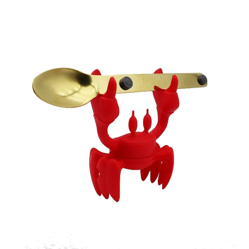Red the Crab - Silicone Spoon Holder for Pots, Stoves & Barbecues - Kitchenware - Scribble Snacks
