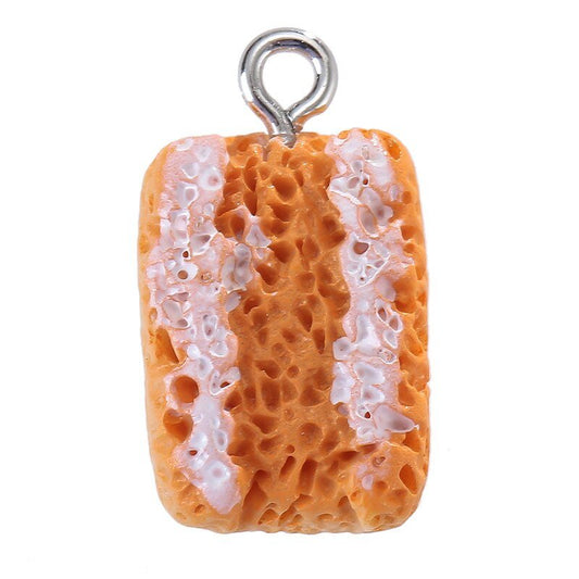 Resin Food Charms 10pcs Set - Keychains - Scribble Snacks