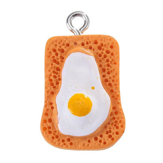Resin Food Charms 10pcs Set - Keychains - Scribble Snacks