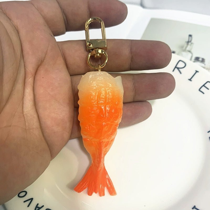Resin Sushi Keychain - 1pc Creative Japanese Cuisine Model for Men and Women's Gifts - Keychains - Scribble Snacks