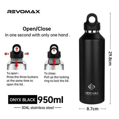 Revomax Insulated Stainless Steel Thermos - Water Bottles - Scribble Snacks