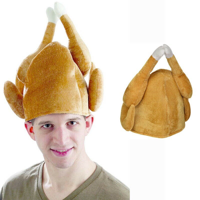 Roasted Turkey Plush Party Hat for Adults - Other Clothing - Scribble Snacks