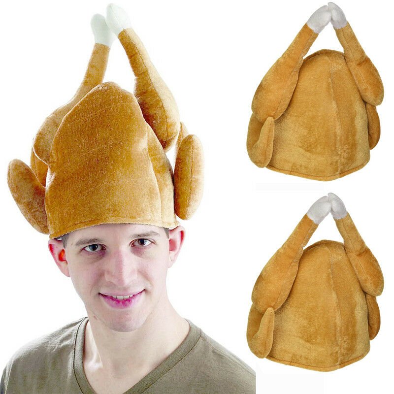 Roasted Turkey Plush Party Hat for Adults - Other Clothing - Scribble Snacks